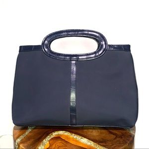 Vintage navy blue bag